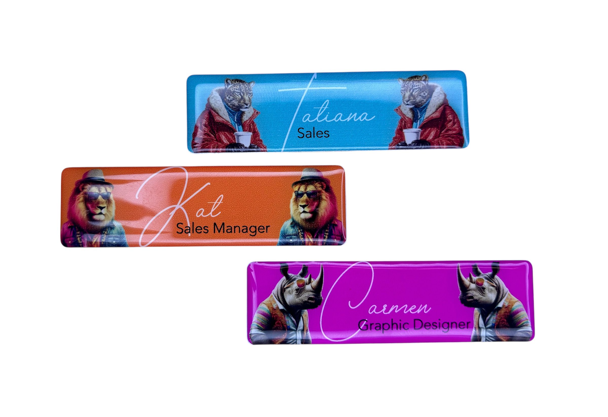 Domed Name Badge (Magnet Back) - Image 2