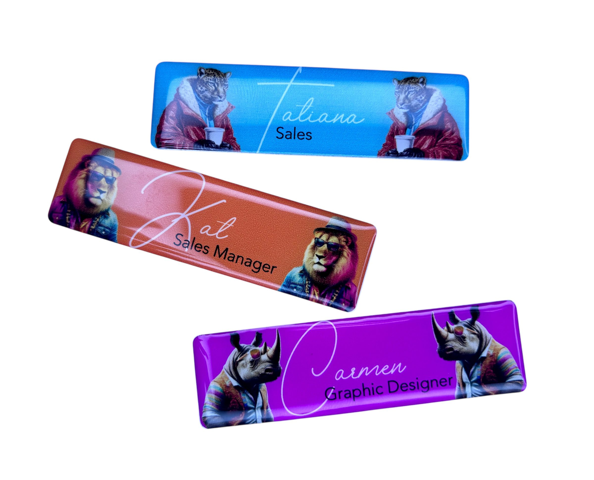 Domed Name Badge (Magnet Back)